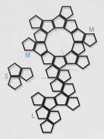Dekoracja ścienna metalowa na rośliny pnące Trejaż Pentagon S 35x37 cm - obrazek 4