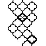 Dekoracja ścienna metalowa na rośliny pnące Trejaż Maroko L 54x98 cm