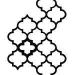 Dekoracja ścienna metalowa na rośliny pnące Trejaż Maroko M 54x79 cm