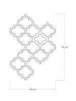 Dekoracja ścienna metalowa na rośliny pnące Trejaż Maroko M 54x79 cm - obrazek 5