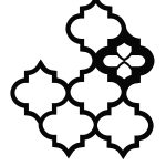 Dekoracja ścienna metalowa na rośliny pnące Trejaż Maroko S 45x50 cm