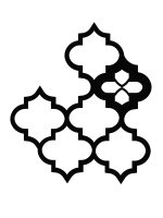 Dekoracja ścienna metalowa na rośliny pnące Trejaż Maroko S 45x50 cm