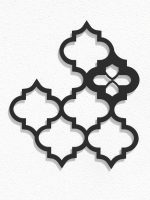 Dekoracja ścienna metalowa na rośliny pnące Trejaż Maroko S 45x50 cm - obrazek 2