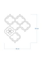 Dekoracja ścienna metalowa na rośliny pnące Trejaż Maroko S 45x50 cm - obrazek 5