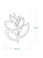 Dekoracja ścienna metalowa na rośliny pnące Trejaż Floral M 55x67 cm - obrazek 5