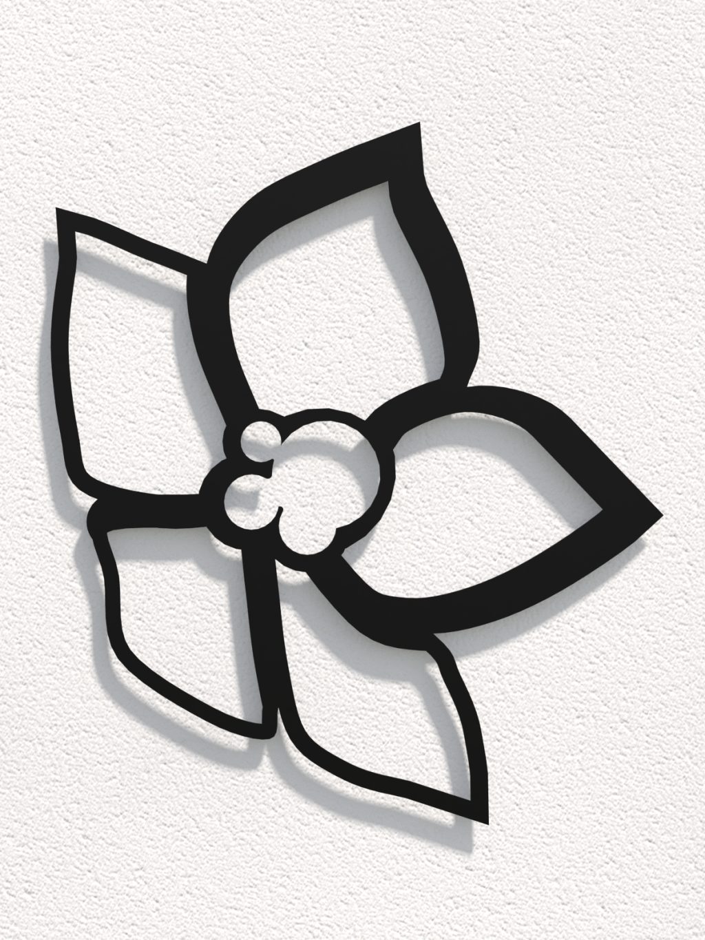 Dekoracja ścienna metalowa na rośliny pnące Trejaż Floral S 49x49 cm - obrazek 2