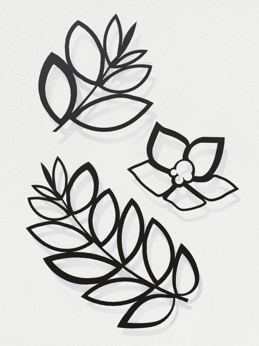 Dekoracja ścienna metalowa na rośliny pnące Trejaż Floral S 49x49 cm - obrazek 4