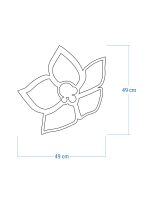 Dekoracja ścienna metalowa na rośliny pnące Trejaż Floral S 49x49 cm - obrazek 5