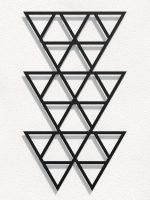 Dekoracja ścienna metalowa na rośliny pnące Trejaż Trójkąty L 52x90 cm - obrazek 2