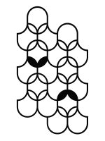 Dekoracja ścienna metalowa na rośliny pnące Trejaż Orient M 49x87 cm