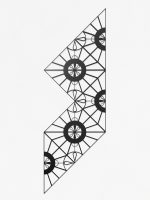 Dekoracja ścienna metalowa na rośliny pnące Trejaż Paro M 80x80 cm - obrazek 4