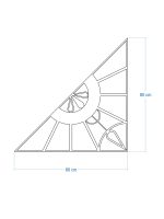 Dekoracja ścienna metalowa na rośliny pnące Trejaż Paro M 80x80 cm - obrazek 6
