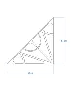 Dekoracja ścienna metalowa na rośliny pnące Trejaż Paro S 57x57 cm - obrazek 5