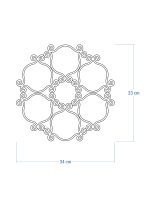 Dekoracja ścienna metalowa na rośliny pnące Trejaż Esso S 34x33 cm - obrazek 4