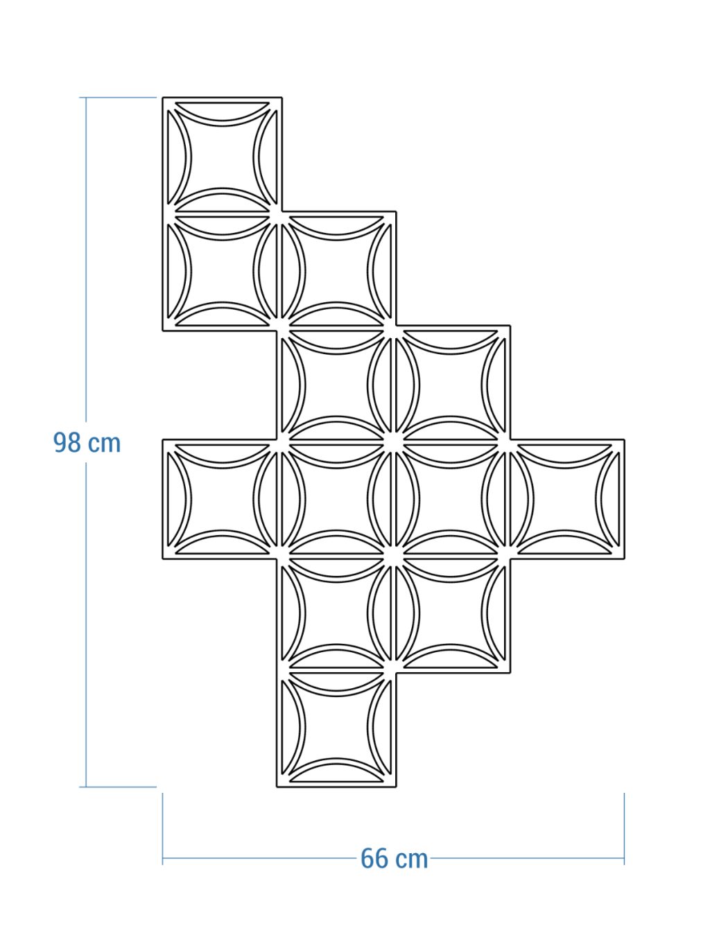 Dekoracja ścienna metalowa na rośliny pnące Trejaż Matte L 66x98 cm - obrazek 4