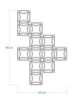 Dekoracja ścienna metalowa na rośliny pnące Trejaż Matte L 66x98 cm - obrazek 4