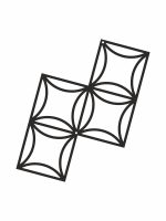 Dekoracja ścienna metalowa na rośliny pnące Trejaż Matte S 33x49 cm