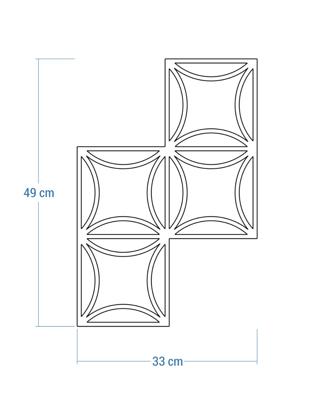 Dekoracja ścienna metalowa na rośliny pnące Trejaż Matte S 33x49 cm - obrazek 4