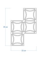 Dekoracja ścienna metalowa na rośliny pnące Trejaż Matte S 33x49 cm - obrazek 4