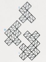 Dekoracja ścienna metalowa na rośliny pnące Trejaż Zigzag L 77x96 cm - obrazek 3