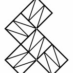 Dekoracja ścienna metalowa na rośliny pnące Trejaż Zigzag S 58x58 cm