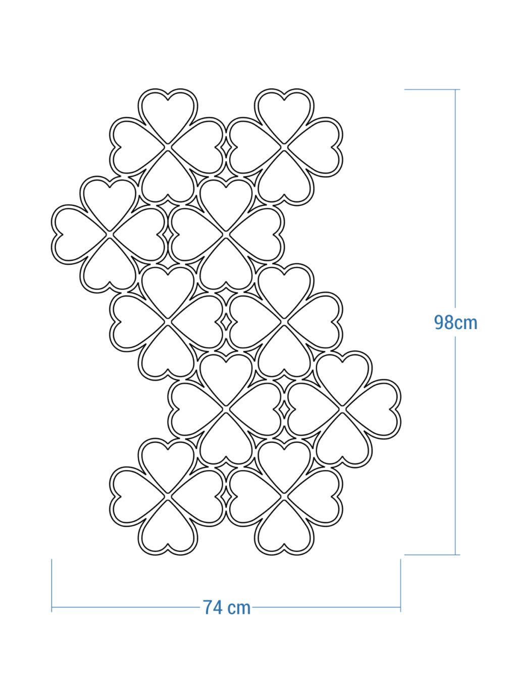 Dekoracja ścienna metalowa na rośliny pnące Trejaż Trebo L 74x98 cm - obrazek 4