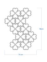 Dekoracja ścienna metalowa na rośliny pnące Trejaż Trebo L 74x98 cm - obrazek 4