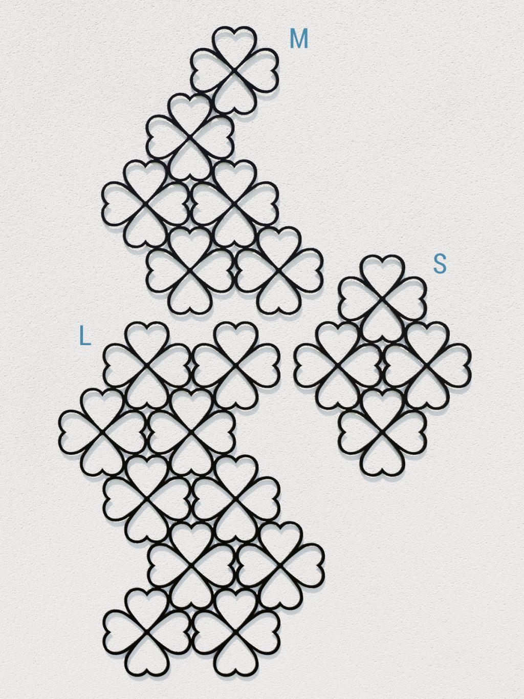 Dekoracja ścienna metalowa na rośliny pnące Trejaż Trebo M 61x80 cm - obrazek 3