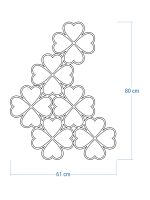 Dekoracja ścienna metalowa na rośliny pnące Trejaż Trebo M 61x80 cm - obrazek 4