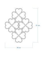 Dekoracja ścienna metalowa na rośliny pnące Trejaż Trebo S 49x61 cm - obrazek 4
