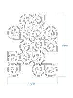 Dekoracja ścienna metalowa na rośliny pnące Trejaż Kumulus L 79x98 cm - obrazek 4