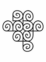 Dekoracja ścienna metalowa na rośliny pnące Trejaż Kumulus M 79x79 cm