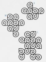 Dekoracja ścienna metalowa na rośliny pnące Trejaż Kumulus M 79x79 cm - obrazek 3