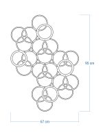 Dekoracja ścienna metalowa na rośliny pnące Trejaż Kulos L 67x95 cm - obrazek 4