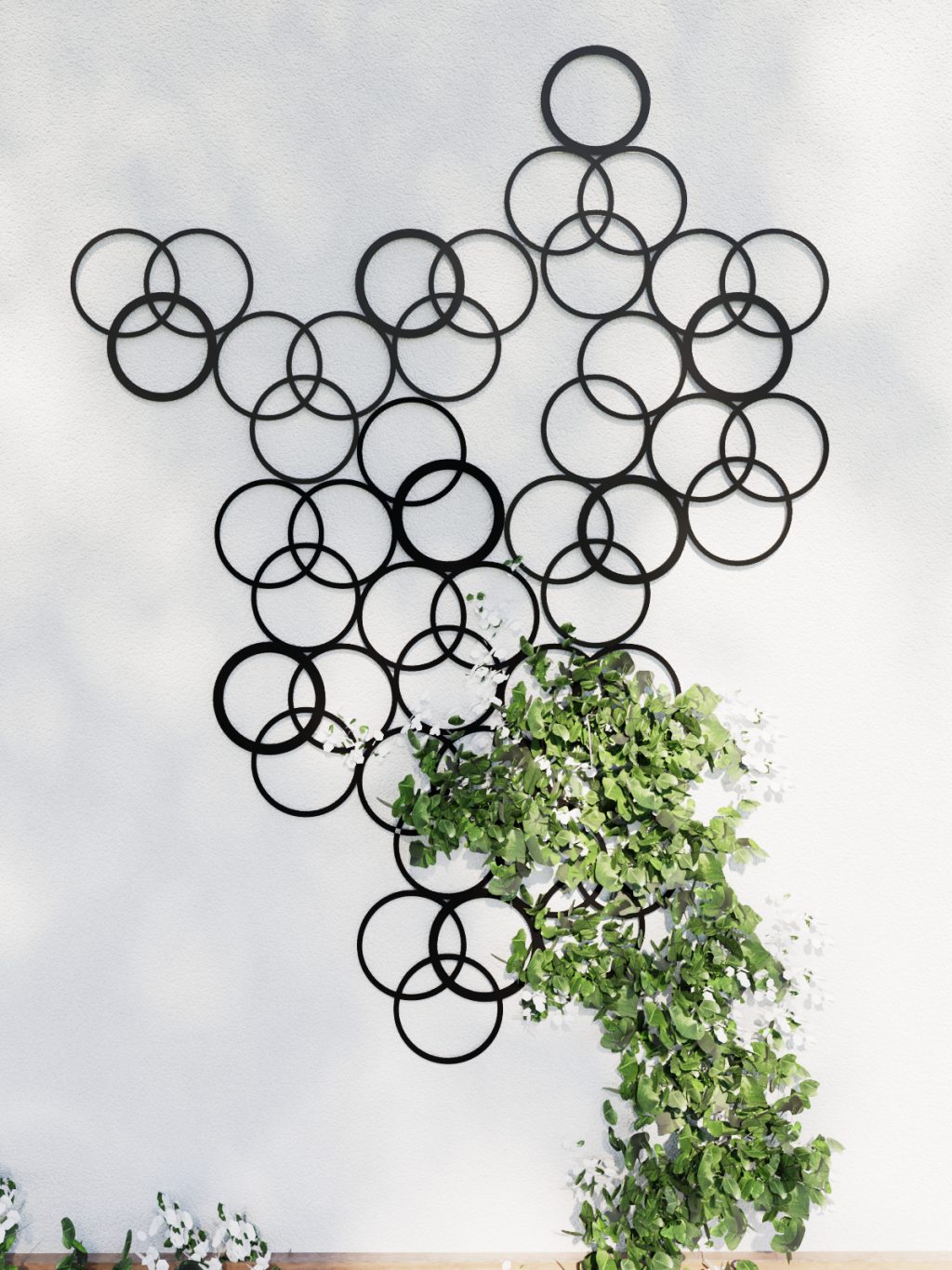 Dekoracja ścienna metalowa na rośliny pnące Trejaż Kulos M 46x86 cm - obrazek 2