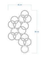 Dekoracja ścienna metalowa na rośliny pnące Trejaż Kulos M 46x86 cm - obrazek 4