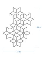 Dekoracja ścienna metalowa na rośliny pnące Trejaż Tahti L 77x98 cm - obrazek 2