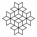 Dekoracja ścienna metalowa na rośliny pnące Trejaż Tahti M 69x69 cm