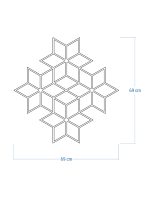 Dekoracja ścienna metalowa na rośliny pnące Trejaż Tahti M 69x69 cm - obrazek 4