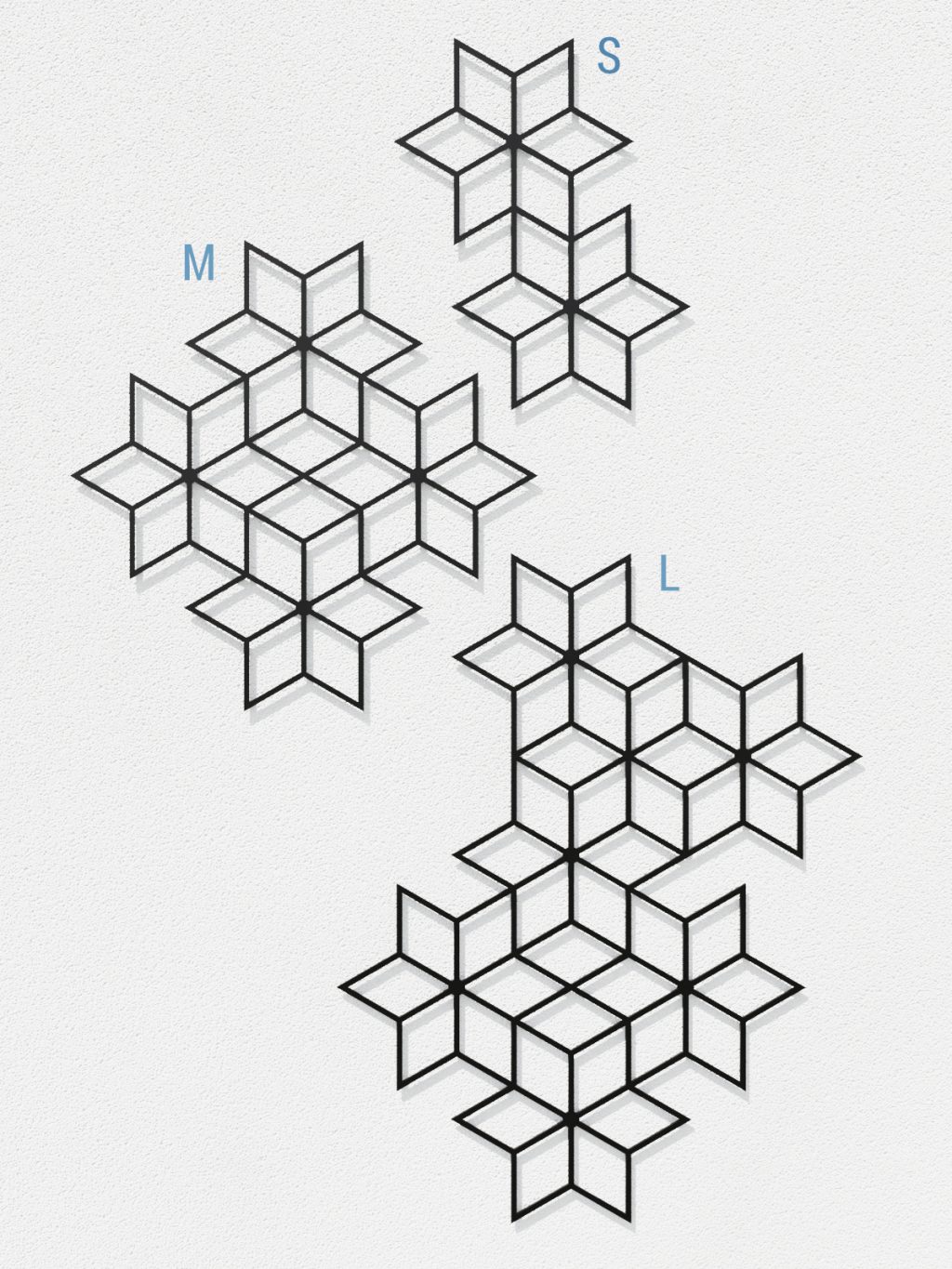 Dekoracja ścienna metalowa na rośliny pnące Trejaż Tahti S 44x55 cm - obrazek 3