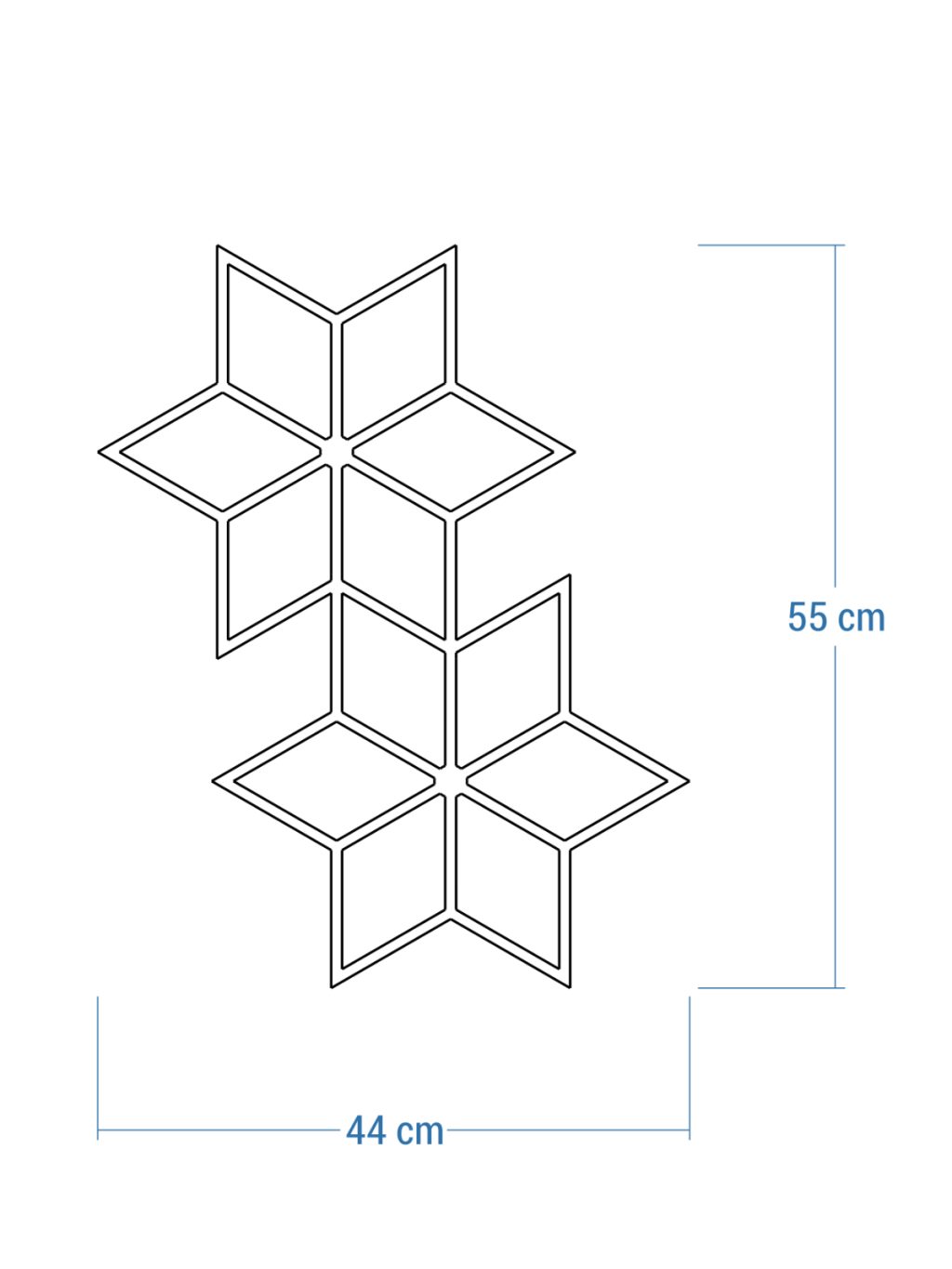 Dekoracja ścienna metalowa na rośliny pnące Trejaż Tahti S 44x55 cm - obrazek 4