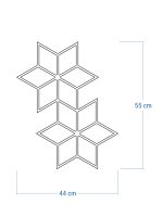 Dekoracja ścienna metalowa na rośliny pnące Trejaż Tahti S 44x55 cm - obrazek 4
