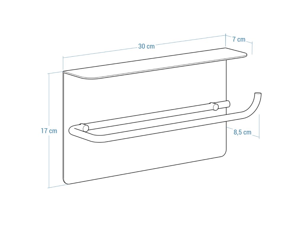Metalowy uchwyt na ręcznik papierowy - obrazek 4