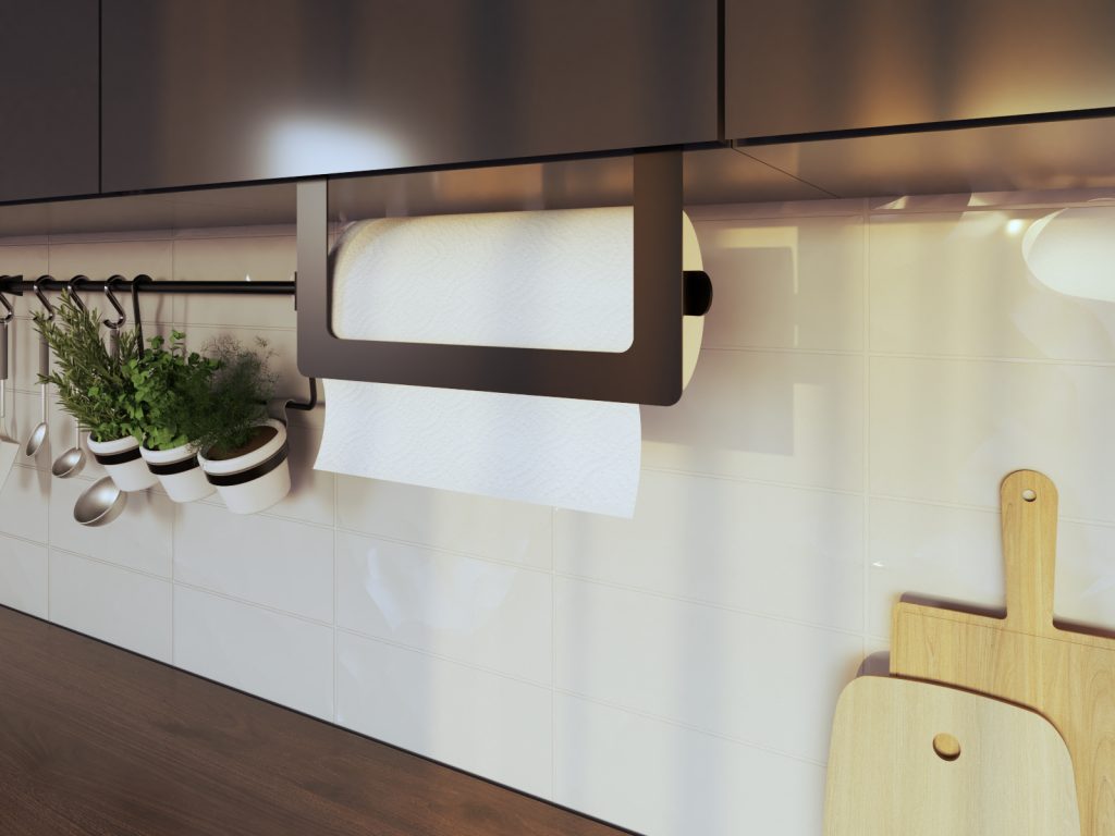 Metalowy uchwyt na ręcznik papierowy Loft - obrazek 3