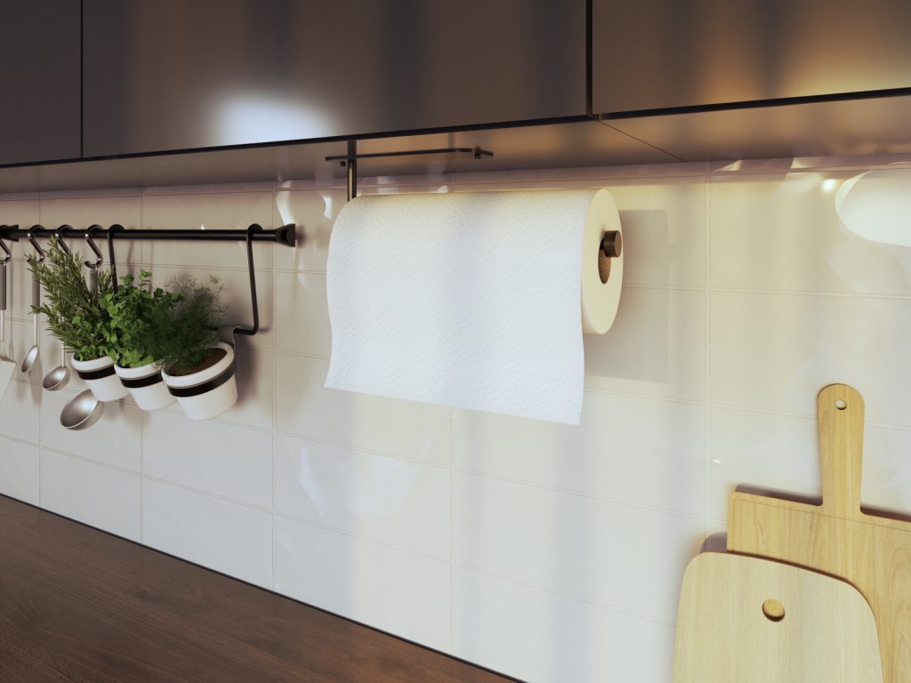 Metalowy uchwyt na ręcznik papierowy Simple - obrazek 3