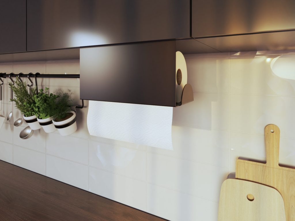 Metalowy uchwyt na ręcznik papierowy Edo - obrazek 3