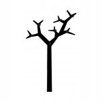 Wieszak metalowy ścienny Drzewo WIE111 130 cm