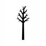 Wieszak metalowy ścienny Drzewo WIE113 180 cm