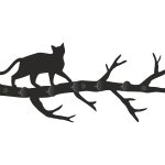 Wieszak metalowy ścienny Gałąź WIE122 50 cm