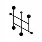Wieszak metalowy na ścianę loftowy WIE125 60 cm